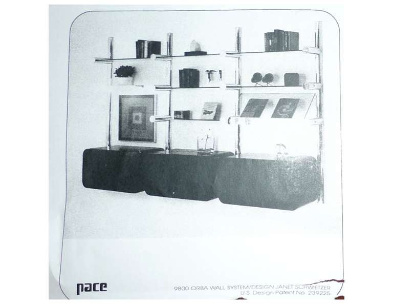 Orba Shelving System by Janet Schwietzer for Pace Collection For Sale 2