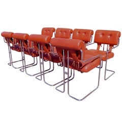 Set of 8 Tucroma Chairs by Guido Faleschini for Pace Collection