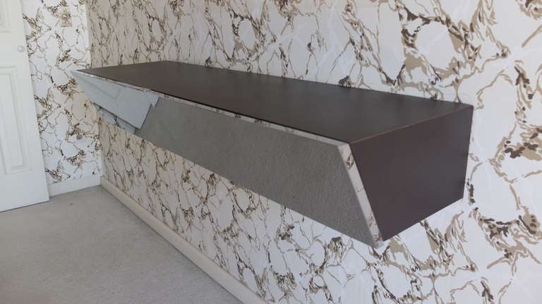 Architectural Wall Mounted Console by Pace Collection In Excellent Condition In Hanover, MA