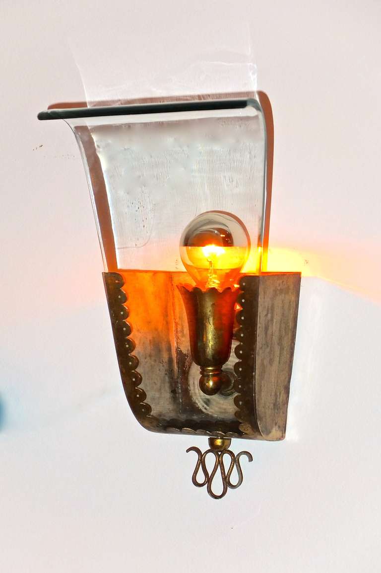 1940's Italian Wall Sconce Attributed to Pietro Chiesa 2