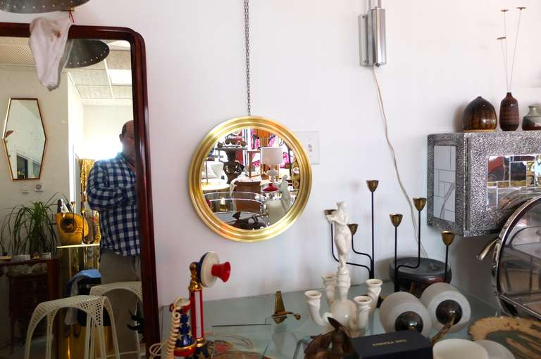 Sergio Mazza 'narciso' Wall Mirror For Artemide In Excellent Condition For Sale In Hanover, MA