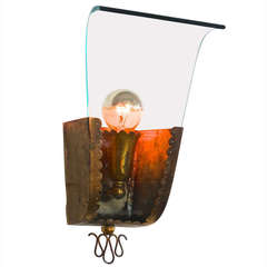 1940's Italian Wall Sconce Attributed to Pietro Chiesa