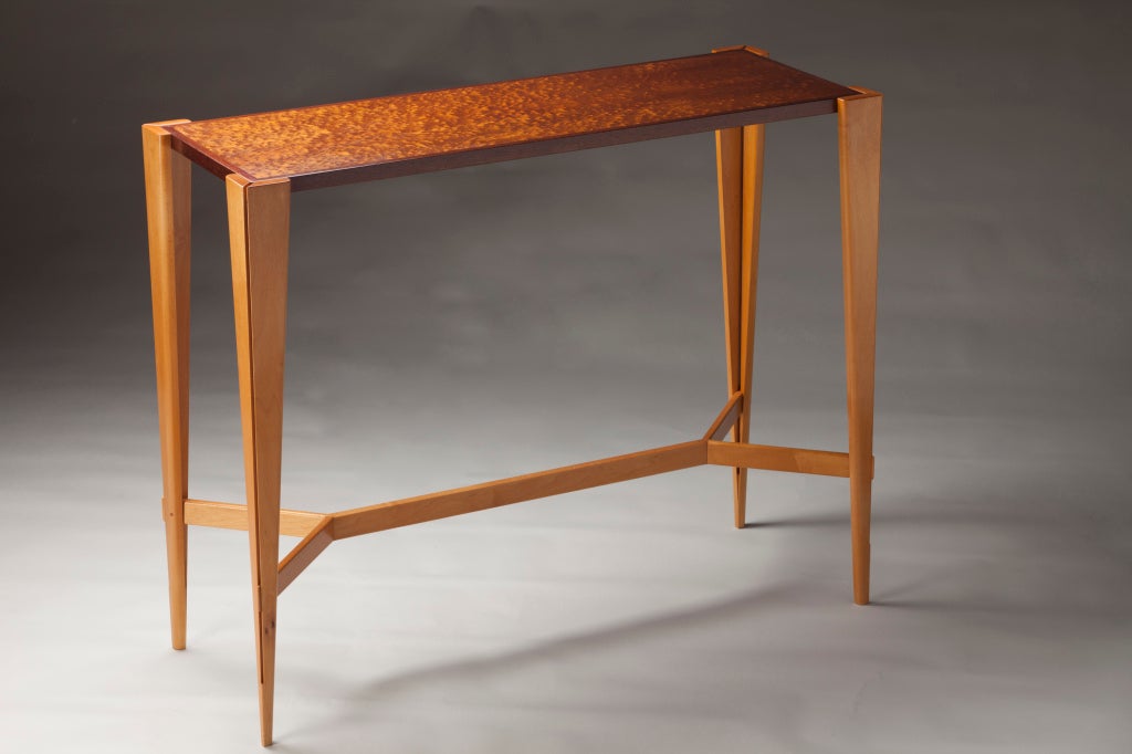 Studio Craft Console Table "In Wood"  by Gregg Lipton