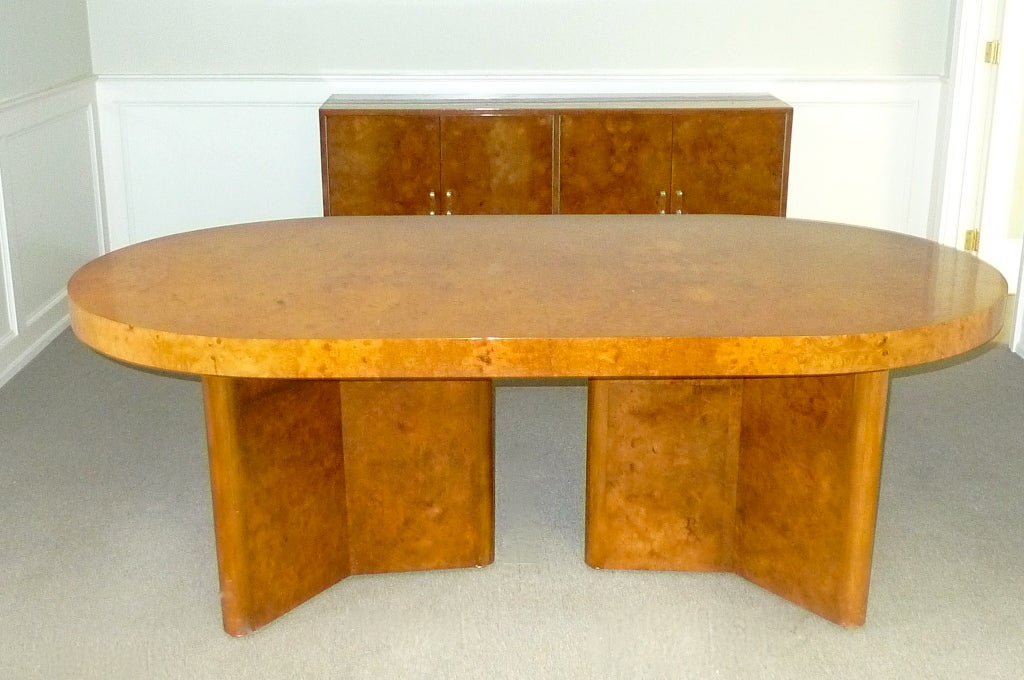 Burl Racetrack Dining Table by Ernest C. Masi 2
