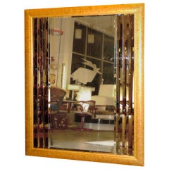 Oversize Gold Framed Multi-Beveled Bordered Mirror 6