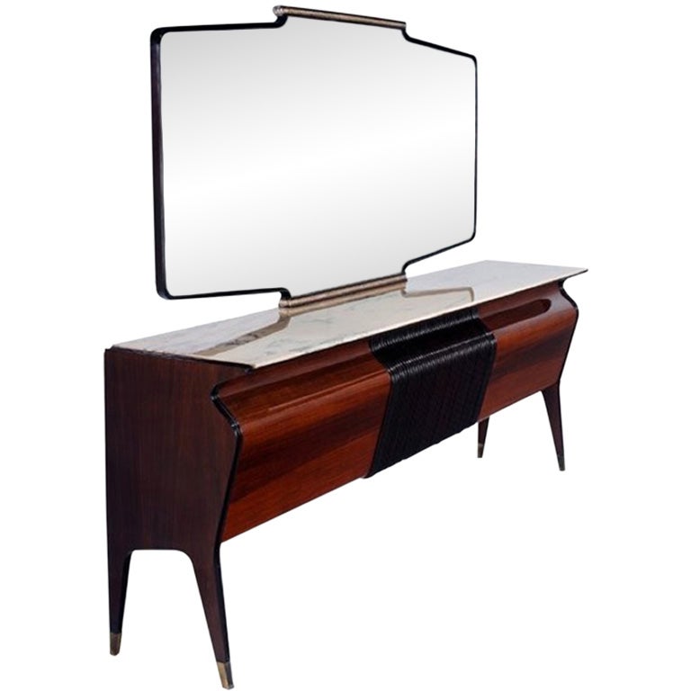 Osvaldo Borsani Sideboard with Mirror