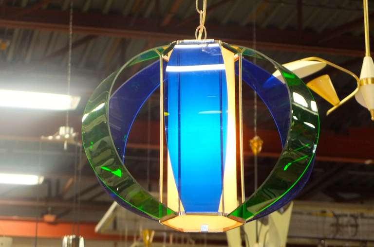 Lightolier Multi-Color Acrylic Sphere Pendant 2