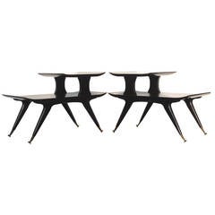 Pair of 1950s Italian Step-End Tables 7