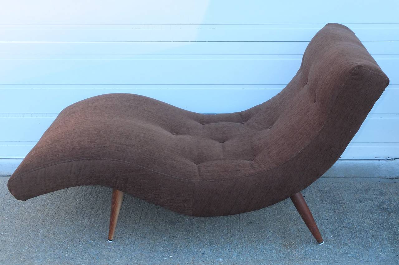 Adrian Pearsall Wave Chaise In Excellent Condition In Hanover, MA