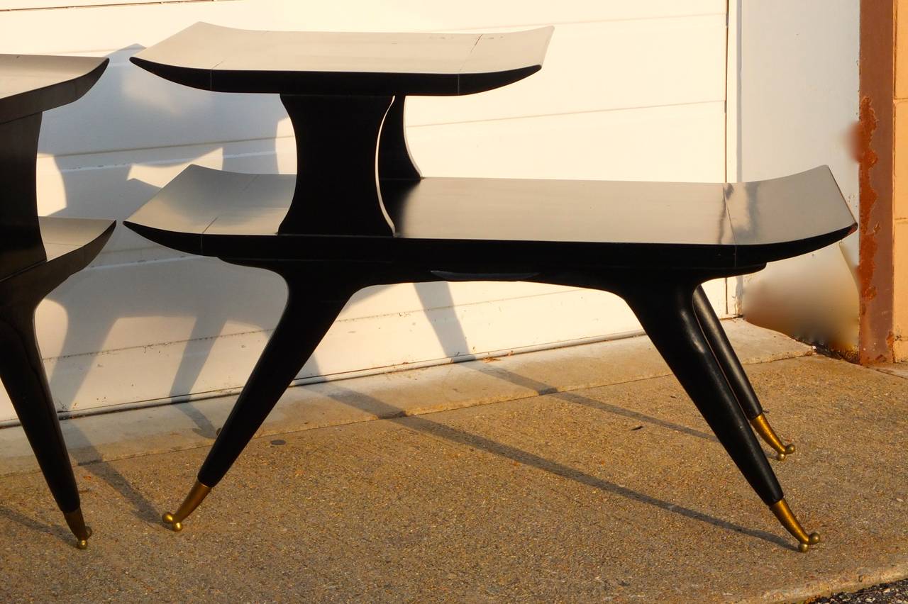 Mid-Century Modern Paire de tables d'extrémité des années 1950 par William Hinn pour Gordon's en vente