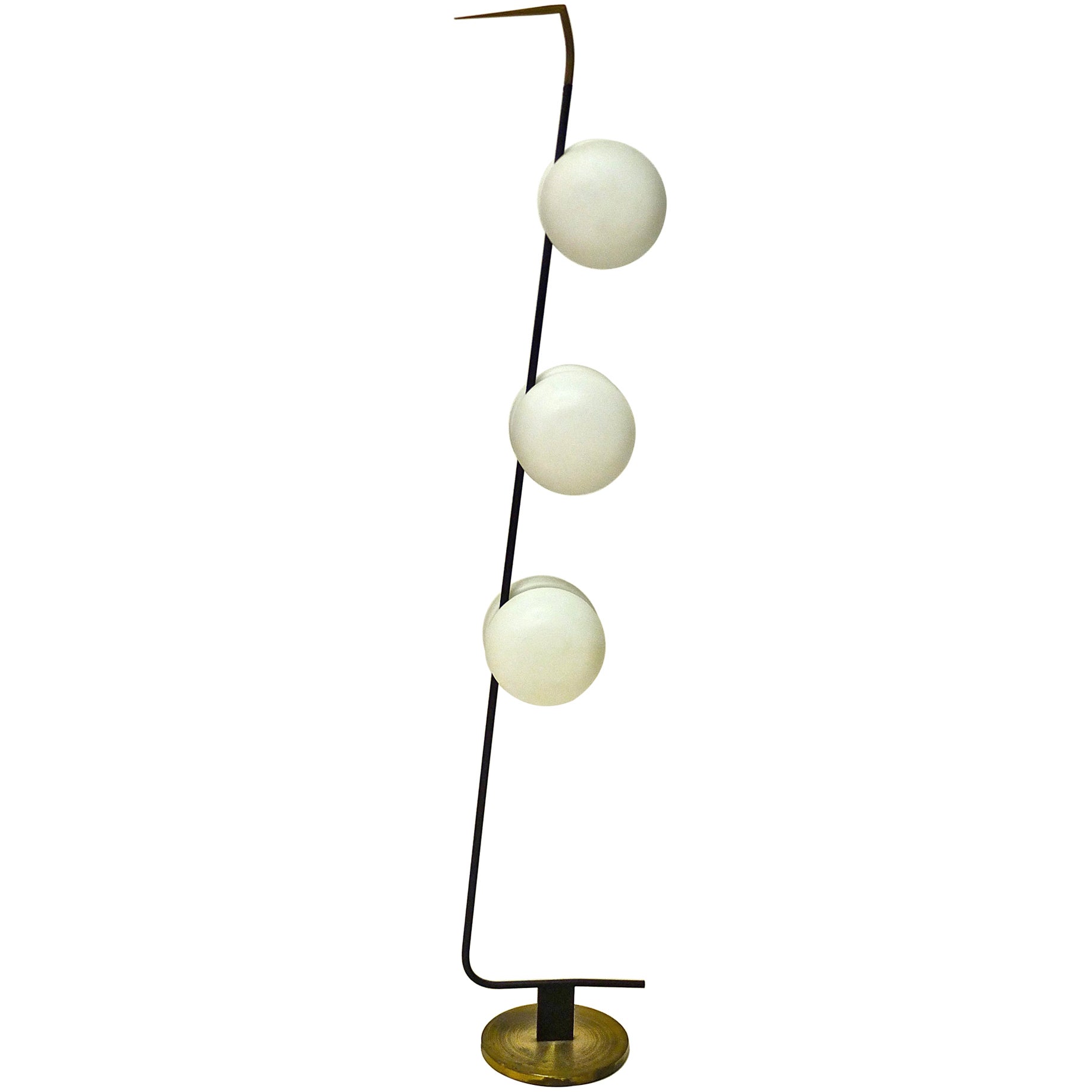 French 1950's 6 Globe Floor Lamp by Lunel