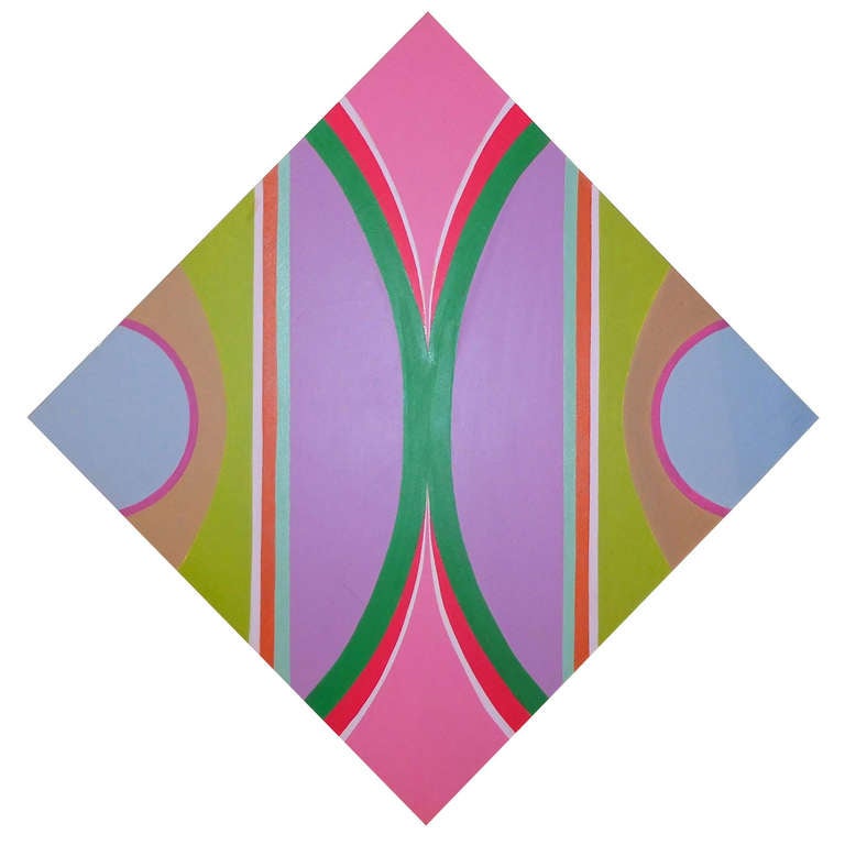 Pintura geométrica abstracta a gran escala de Marguerite Abdun-Nabi