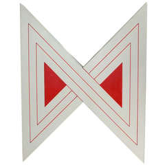 Geometric Painted Framed Canvas by Marguerite Abdun-Nabi 1