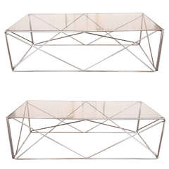 Pair of Max Sauze "Isocele" Tables