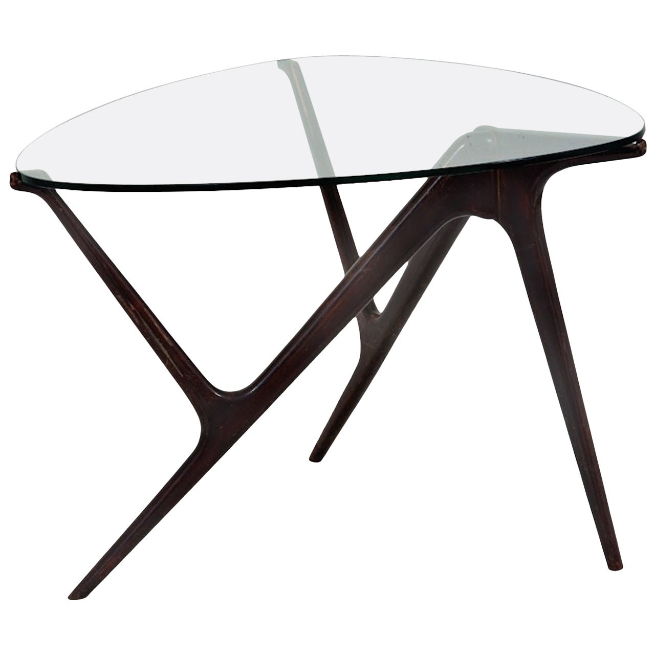 1950s Italian Occasional Table in the Style of Carlo Mollino