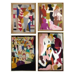 Textile & Needlework Collages of Rose K. Lautman & Miriam Shorr 2