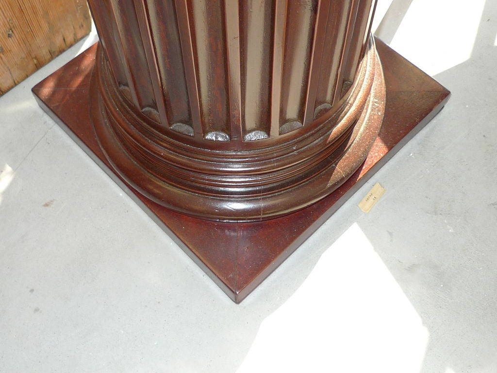 Pair of Antique Mahogany Columns 2