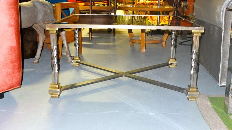 Mid-20th Century Large Square Cocktail Table For Sale