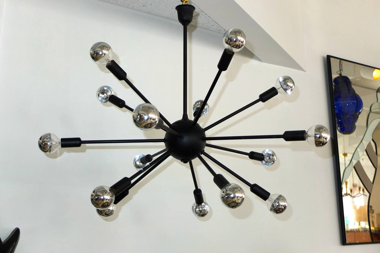 sputnik chandelier black