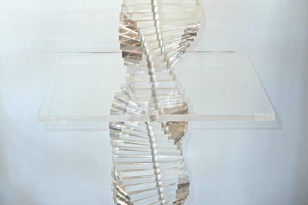 vintage lucite floor lamp