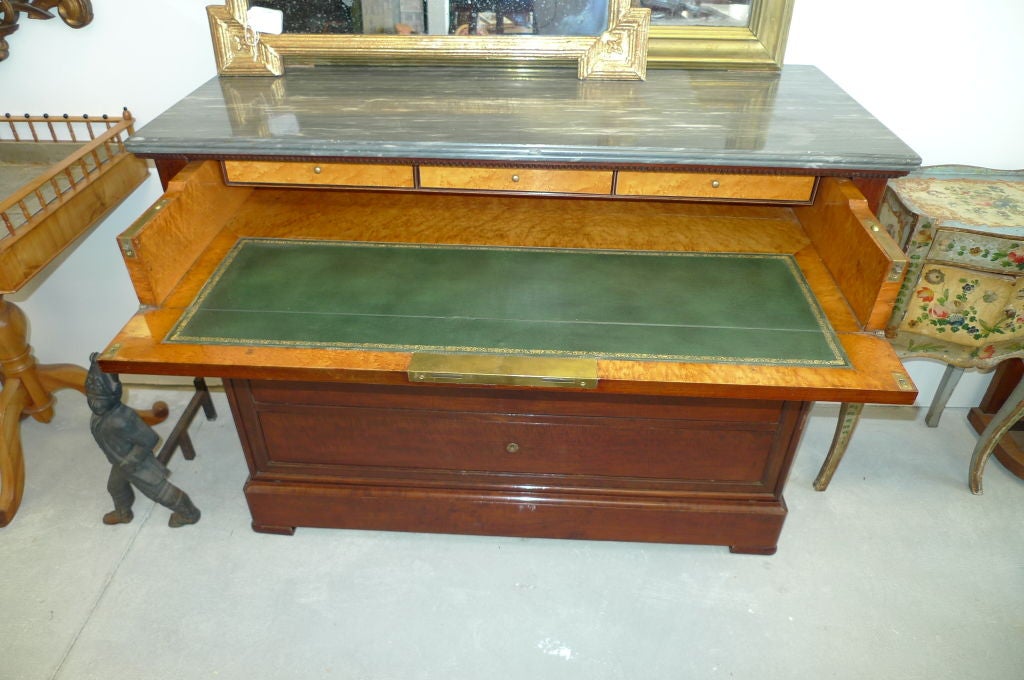 Louis Philippe Commode / Pull-Front Desk In Excellent Condition In Hanover, MA
