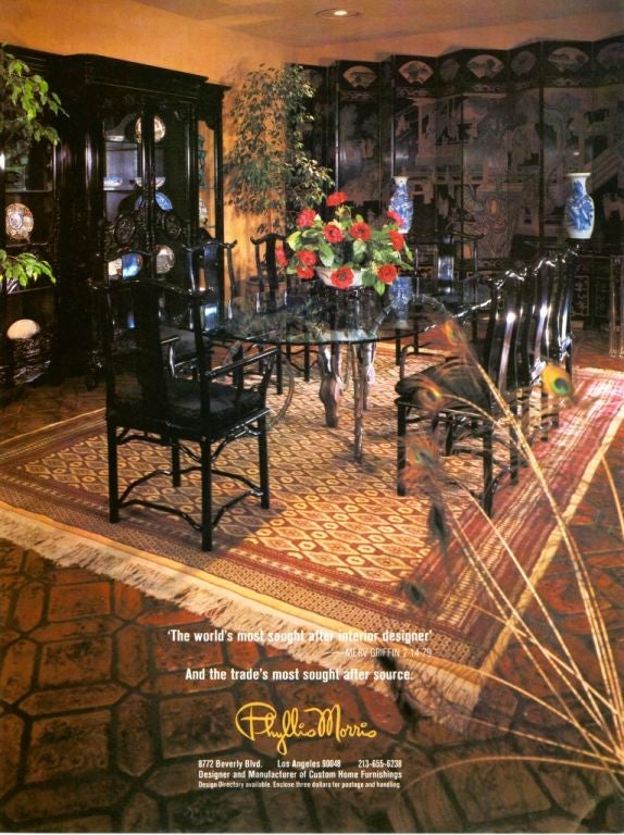 Hollywood Regency Gazelle/Ibex Dining Table by Phyllis Morris 3
