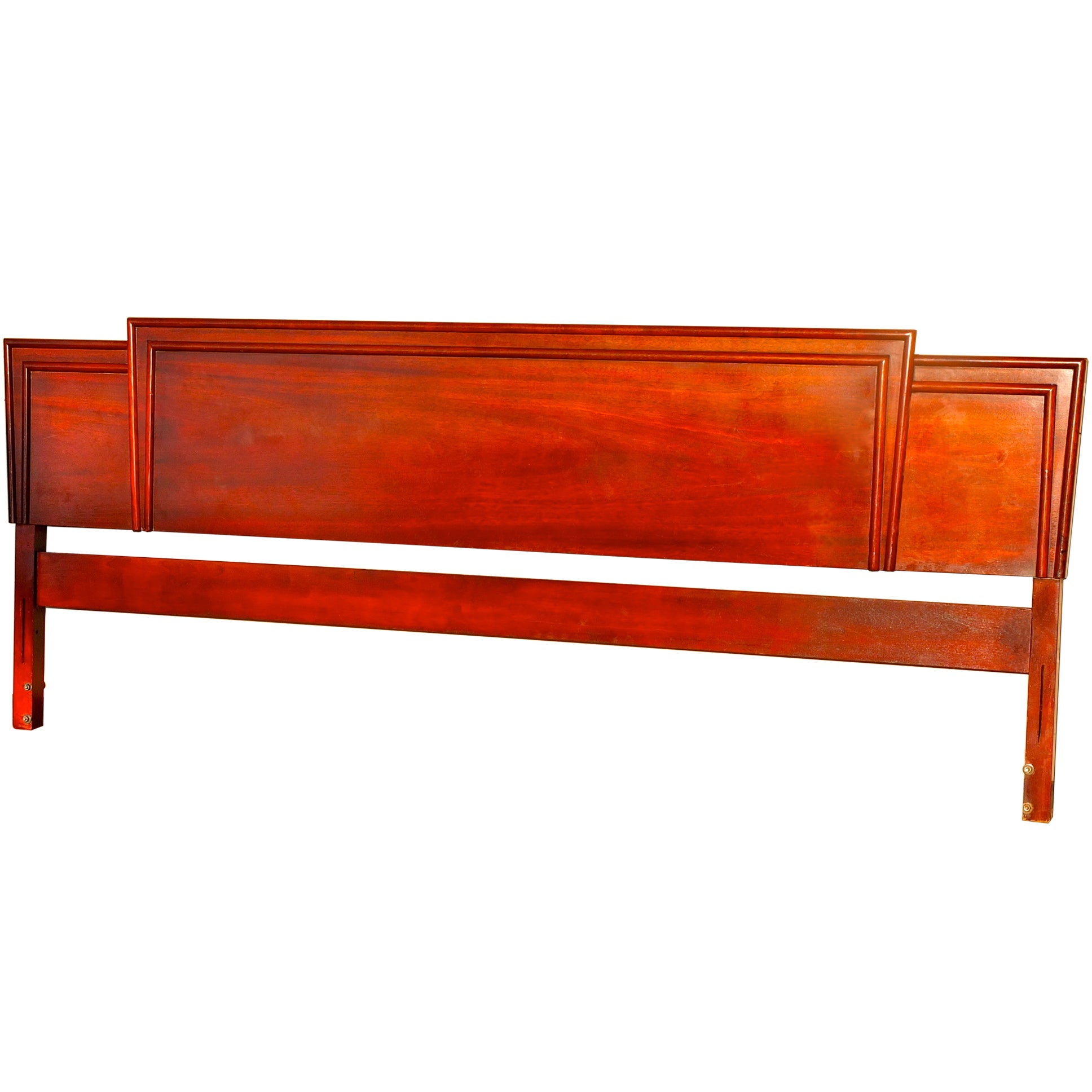 Modernist Mahogany King Size Headboard by Gibbard of Canada