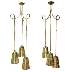 Pair of Virden Triple Pendants 7