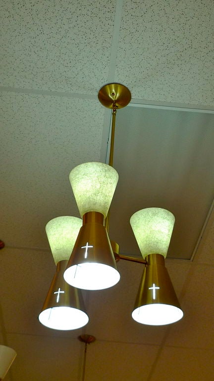 Canadian Set of Eight Mid-Century Church Chandeliers