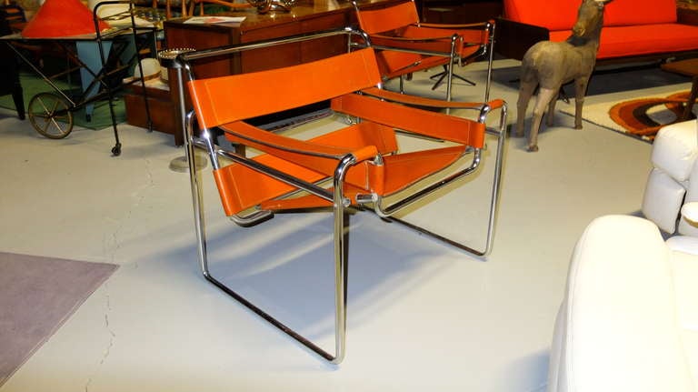 Pair of Marcel Breuer Wassily Chairs