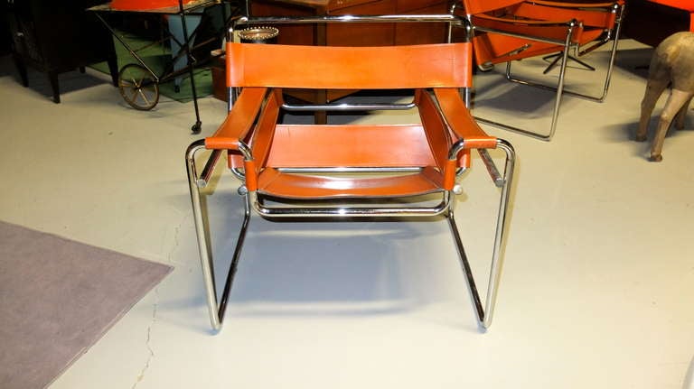 Swiss Pair of Marcel Breuer Wassily Chairs