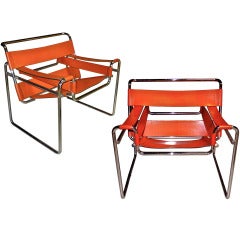 Vintage Pair of Marcel Breuer Wassily Chairs