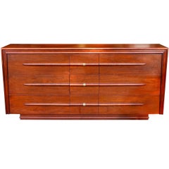"Vizconde" Cómoda modernista de caoba de Gibbard