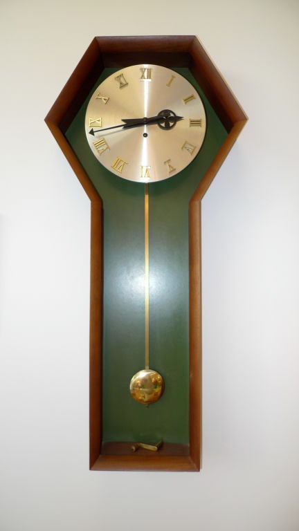 coffin wall clock