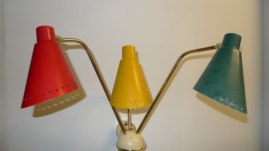 Lámpara de pared de tres brazos Kobis & Lorence en venta 3