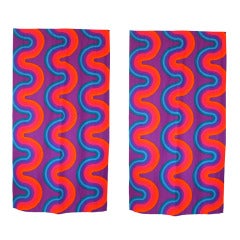 Pair of Original Curtain Panels By Verner Panton For Mira-X 1