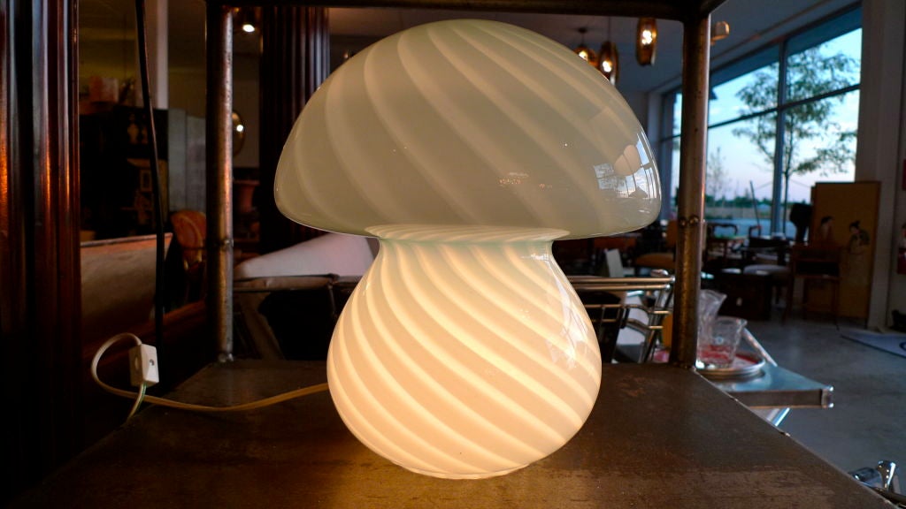 murano glass mushroom lamp