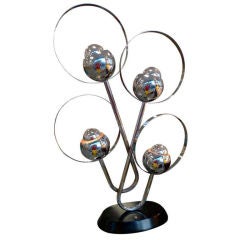 Space Age Chrome Table Lamp 6