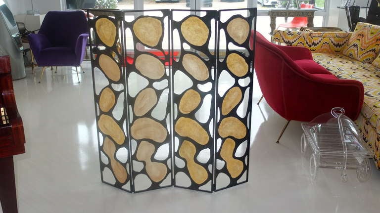 American Mica & Iron Folding Screen