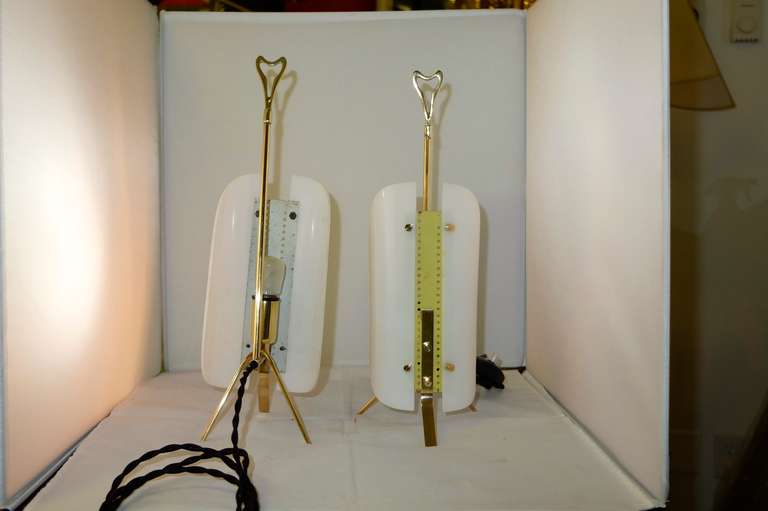 Mid-20th Century Pair of  Italian Boudoir Lanterns in the Style of Angelo Lelli For Sale