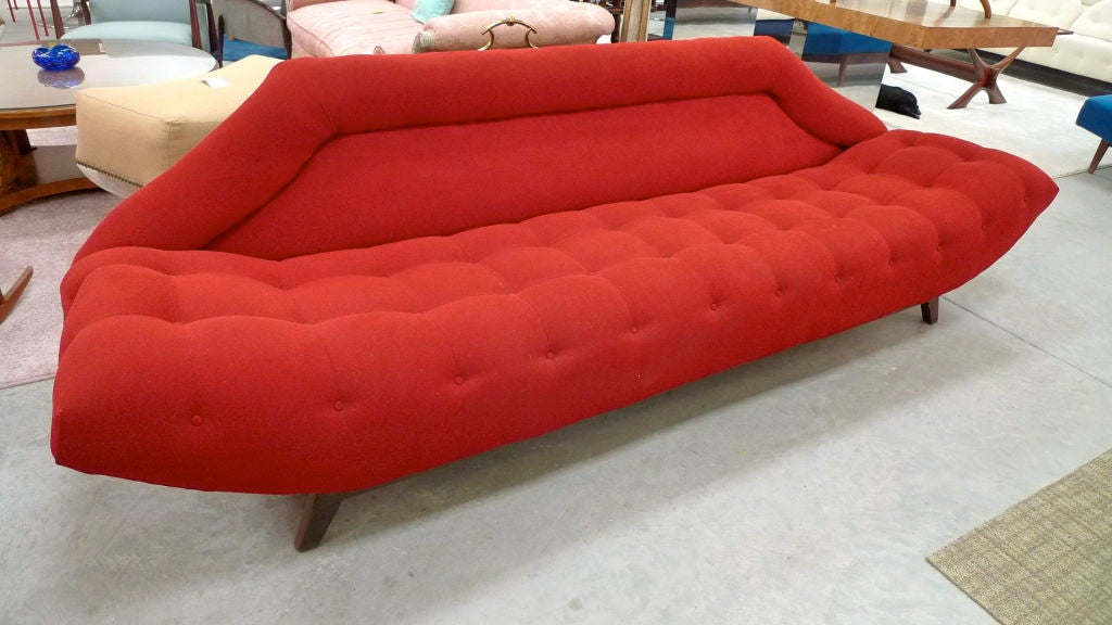 Nearly 9 ft in length vintage gondola sofa by Adrian Pearsall for Craft Associates.    

Looks amazing from all angles so if you want a floating armless sofa that is sculptural as well as comfortable then this is the one!

We have a second one