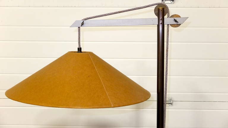Français Paire de lampadaires en kraft par Andree Putman pour Ecart International