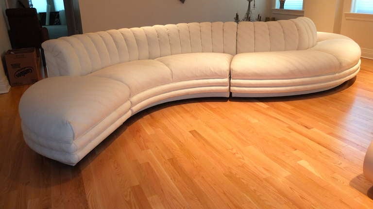 Modern Serpentine Curvaceous Sectional