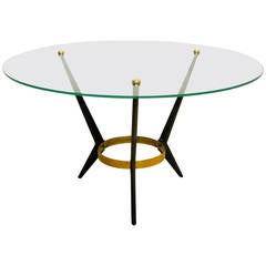 Angelo Ostuni Round Top Tripod Cocktail Table