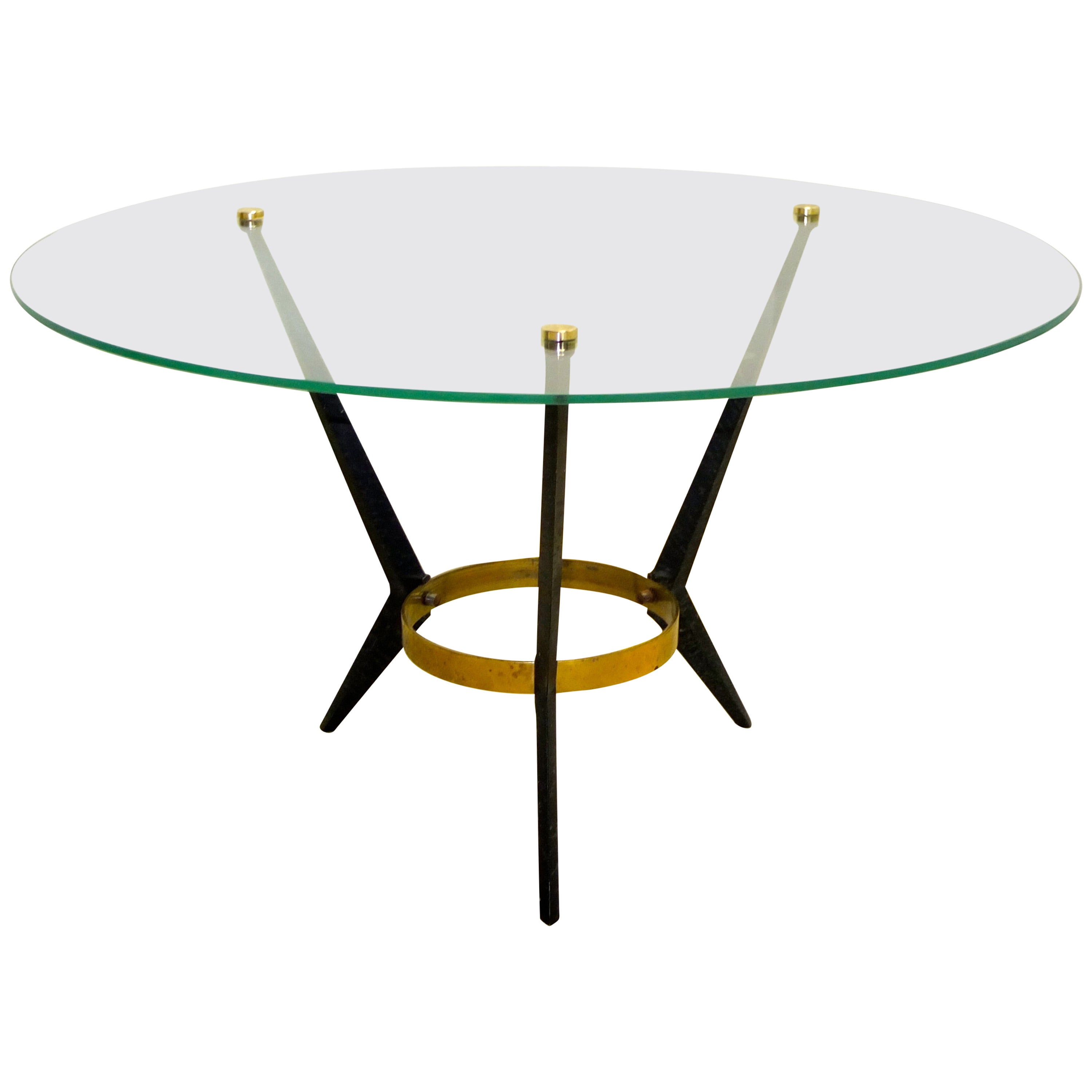Angelo Ostuni Round Top Tripod Cocktail Table