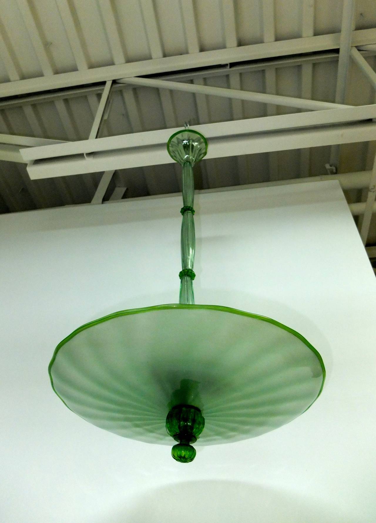 1960s Green Murano Glass Chandelier 3