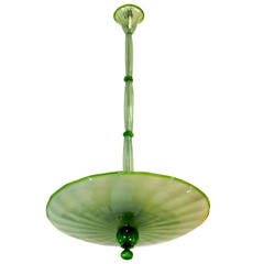 1960s Green Murano Glass Chandelier 10