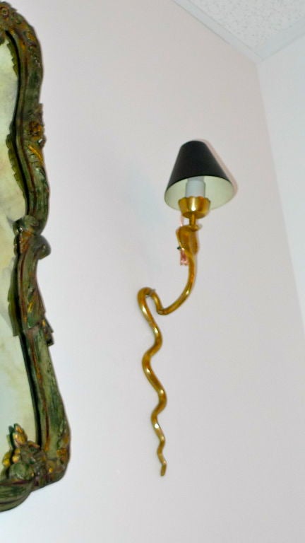 Pair of French Cobra Sconces 2
