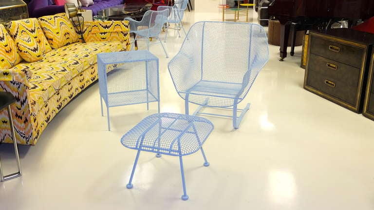 Woodard "Sculptura" Bouncer Lounge Chair & Ottoman