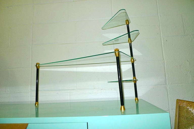 1950's French 4 tier Etagere Table In Good Condition For Sale In Hanover, MA